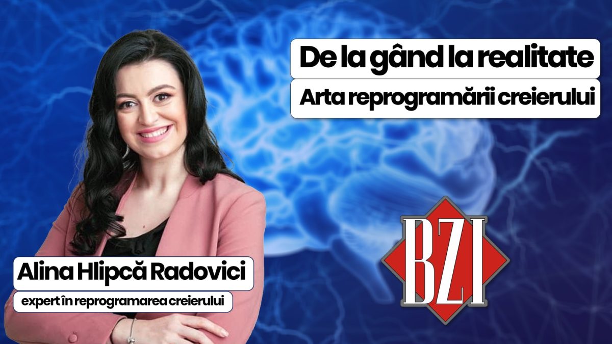 Alina Hlipcă Radovici, discută în emisiunea de sănătate BZI LIVE despre cum ne putem reprograma creierul pentru a avea un bussines de succes și un plus profesional 