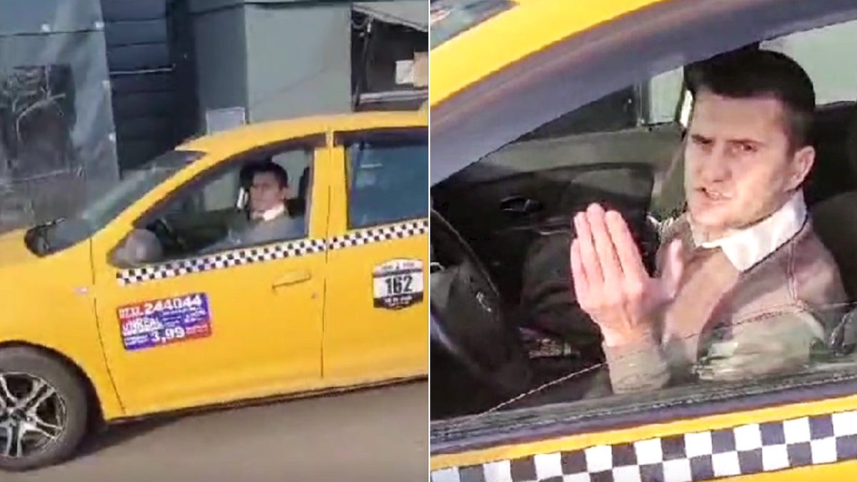 Scandal în parcare la Kaufland, în Iași! Un taximetrist a sărit cu sprayul lacrimogen la oameni, după ce a blocat circulația: „Nu te apropia, că îți dau”