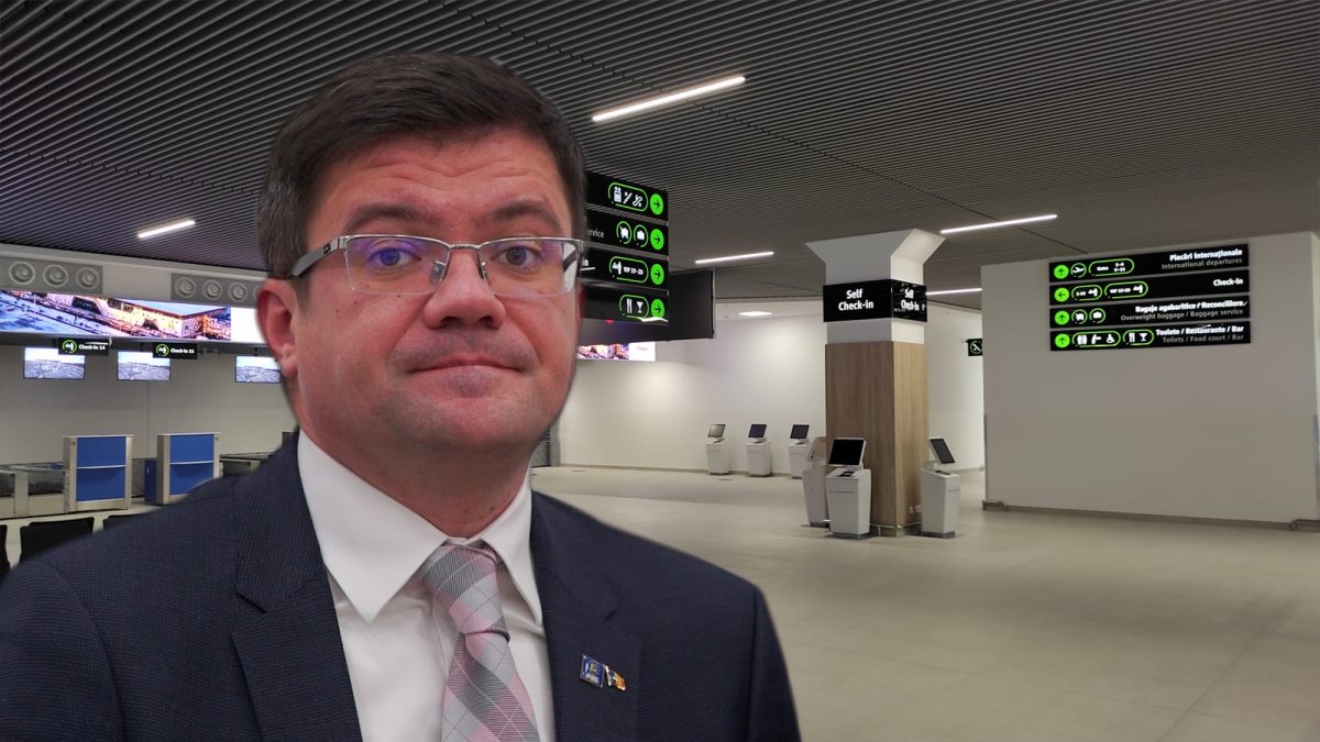 Costel Alexe s-a angajat la aeroport pe post de influencer! Președintele Consiliului Județean Iași laudă o investiție de 100 de milioane de euro într-o hală ineficientă