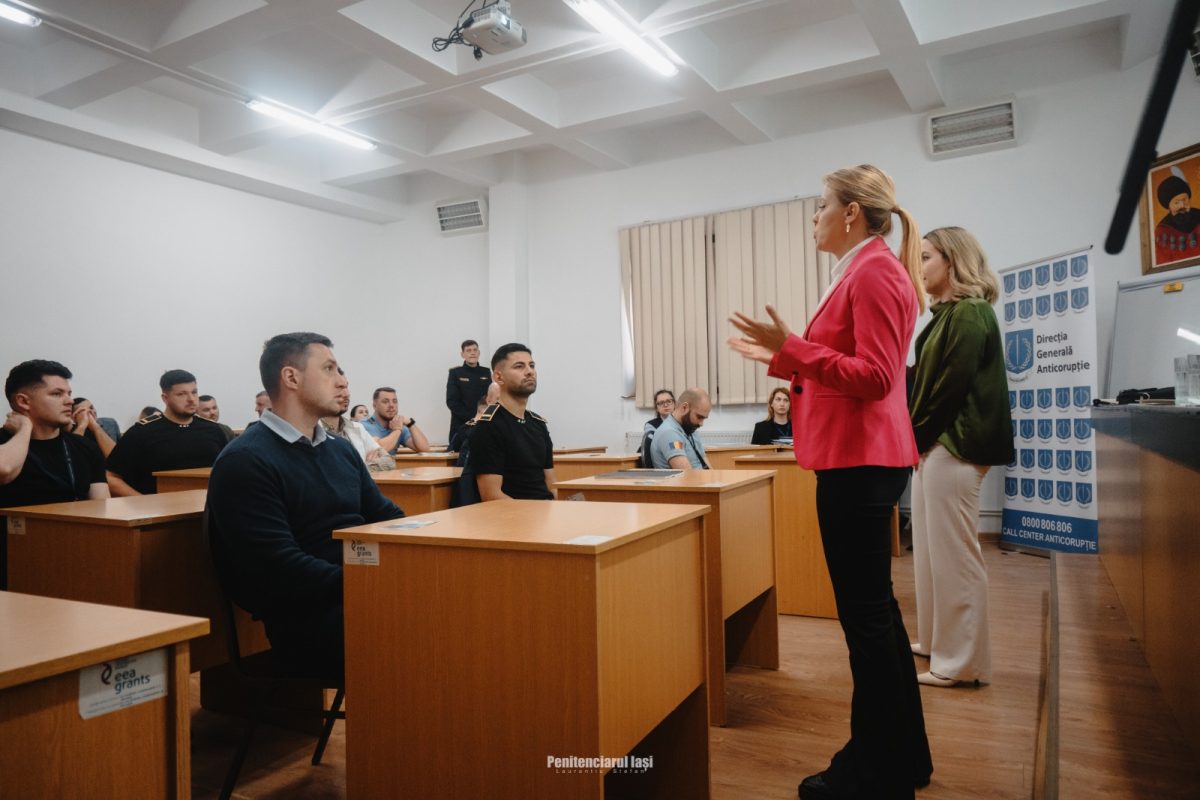 Penitenciarul Iași, partener în lupta pentru integritate: activitate de educație anticorupție susținută de DGA