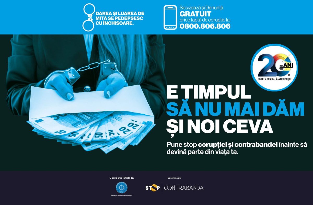 Analiză privind sesizările la DGA ale infracțiunii de dare de mită Tot mai mulți angajați MAI refuză mita și sesizează faptele. Utilizarea body-cam – o constantă în sprijinirea probatoriului