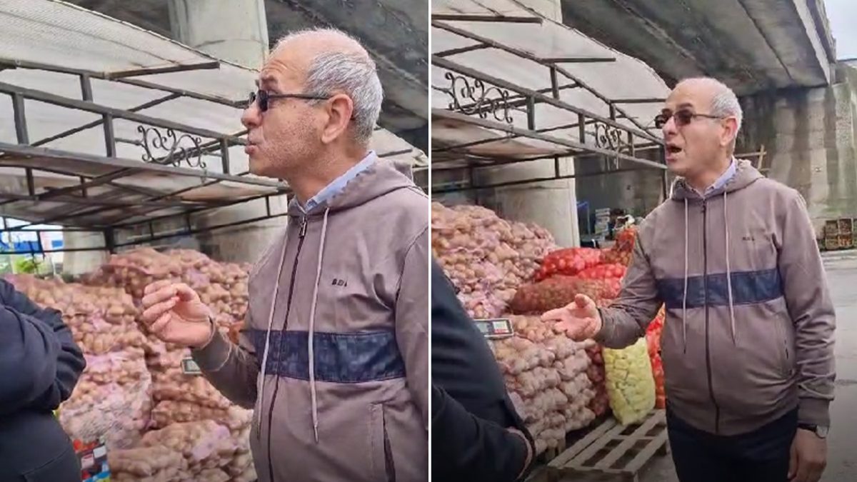 Imagini de cascadorii râsului! Directorul Vasile Tiron a răbufnit în piață. De necrezut, „marioneta” primarului știe să țipe: „Te scot eu afară”