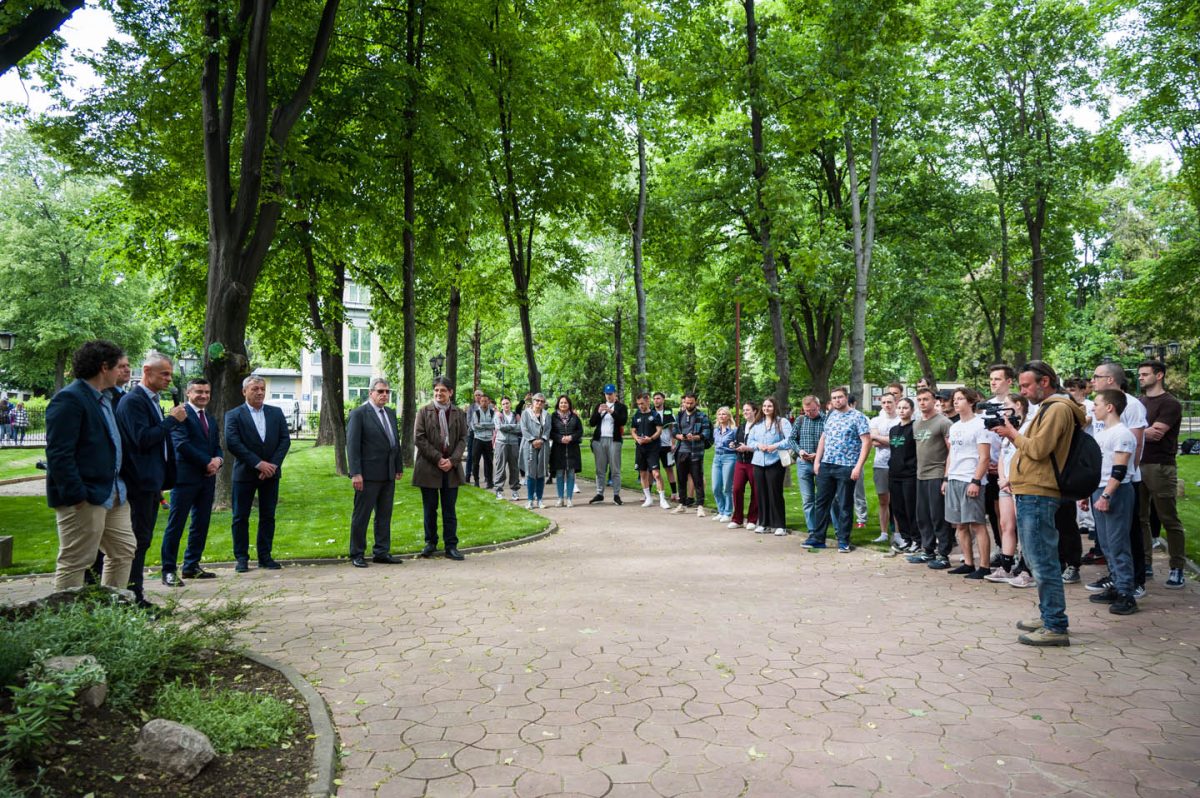 UAIC Iași a inaugurat parcul de pétanque și calisthenics