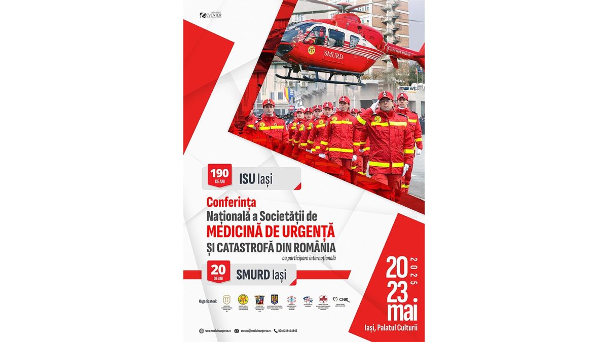 În aceste zile, la Iași, are loc Conferința Națională a Societății de Medicină de Urgență și Catastrofă din România