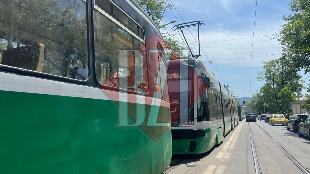 Blocaj în traficul din Copou! Un tramvai s-a defectat și circulația este îngreunată