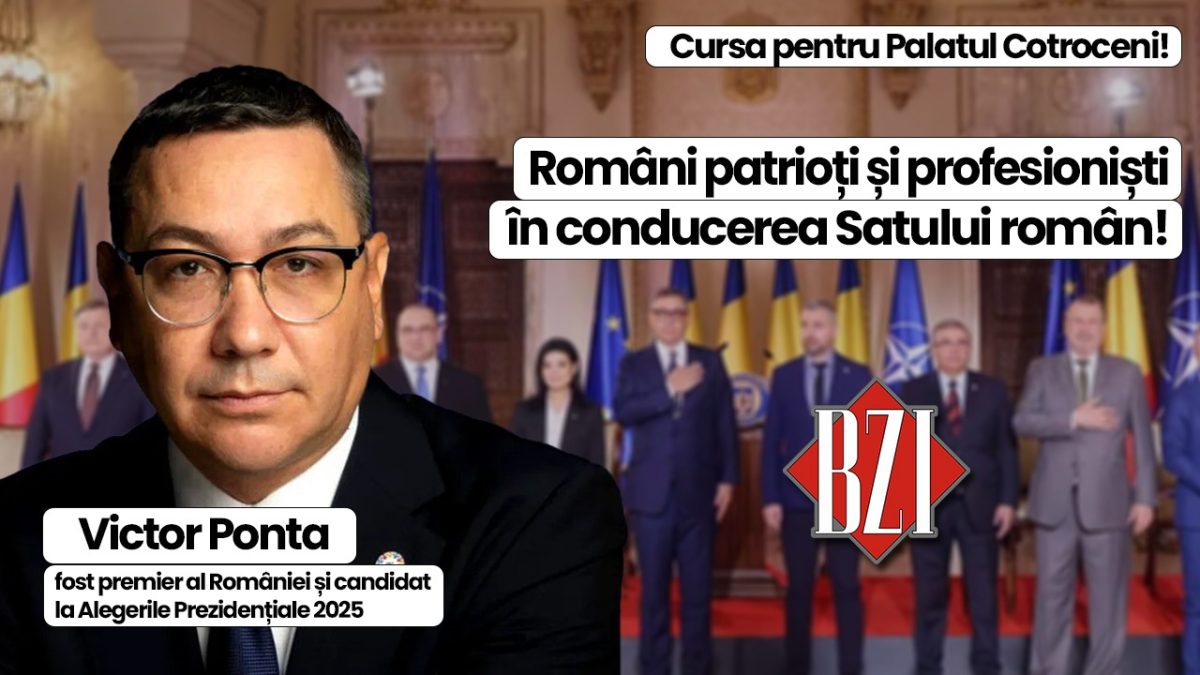 Super-ediție exclusivă BZI LIVE alături de fostul premier al României, Victor Ponta – candidat la Alegerile Prezidențiale 2025! Despre „bătălia” pentru Palatul Cotroceni, viitorul politic al țării, economie și politică externă