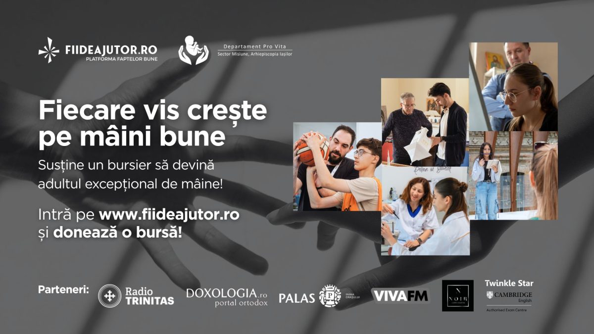 „Fiecare vis crește pe mâini bune” – Arhiepiscopia Iașilor susține studiile a 100 de bursieri din familii numeroase în iunie 2025