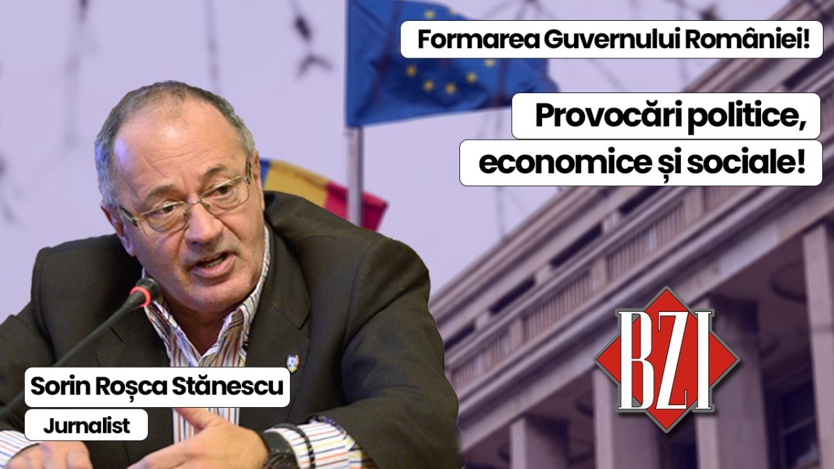 Top talk-show exclusiv săptămânal BZI LIVE alături de nașul presei din România, senior-jurnalistul Sorin Roșca Stănescu! De la noul Executiv, măsuri de austeritate, Servicii Secrete la situația politică națională și internațională