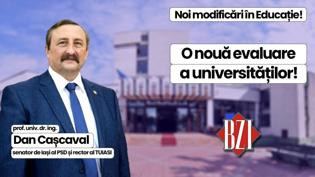 Top-dezbatere politică și educațională BZI LIVE alături de prof. univ. dr. ing. Dan Cașcaval, senator PSD de Iași și rectorul Universității Tehnice „Gheorghe Asachi” din Iași