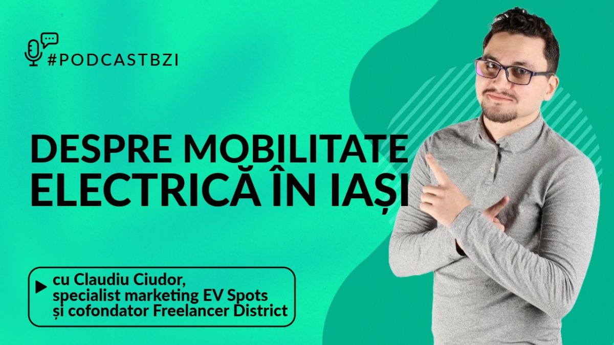Claudiu Ciudor, specialist marketing EV Spots și cofondator Freelancer District, despre mobilitate electrică în Iași