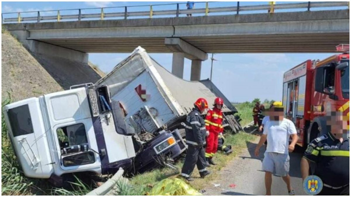 O clipă de neatenție, un destin frânt! Copil de 10 ani, ucis într-un accident în lanț pe autostradă. Planul Roșu a fost activat