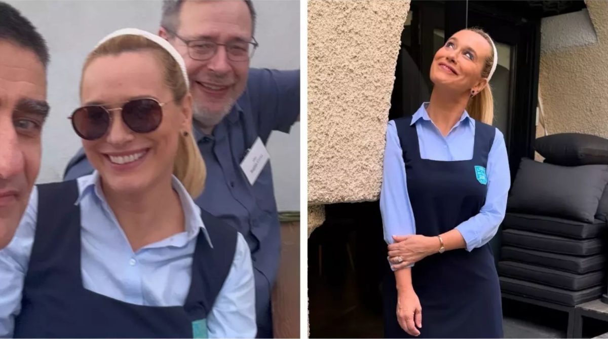 Andreea Esca, în uniformă de școlăriță la reuniunea de absolvire. Amintiri despre prima zi la liceu