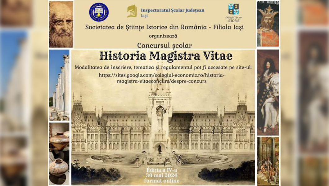 Concursul „Historia Magistra Vitae”, ediția a V-a, s-a desfășurat la Colegiul Național „Vasile Alecsandri” Iași