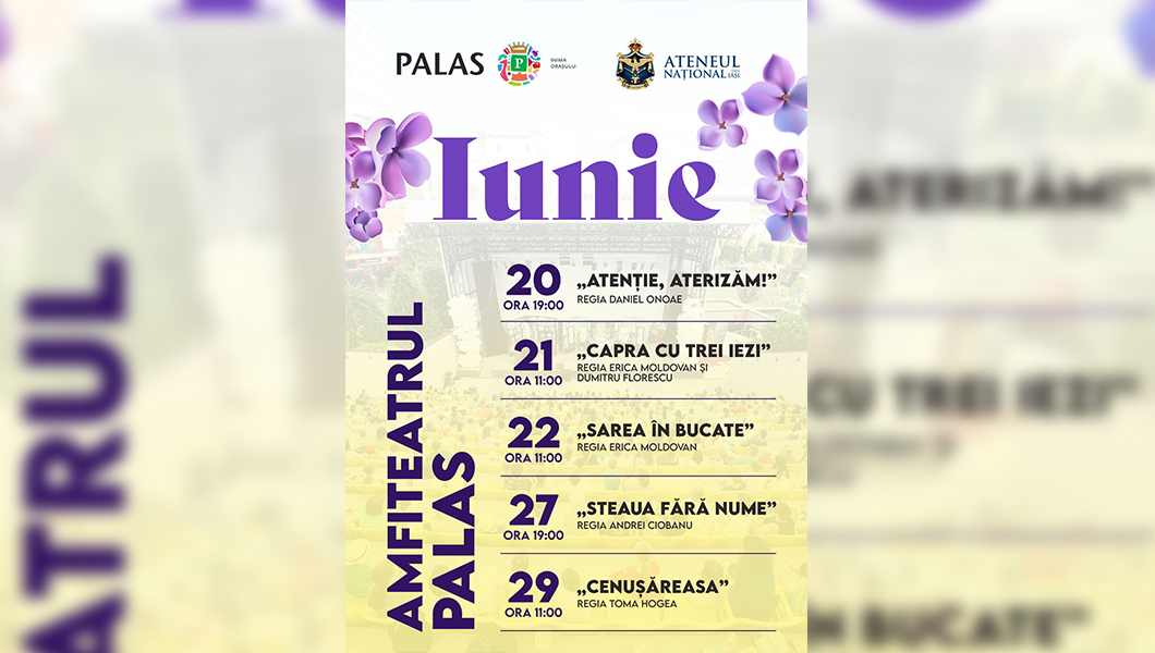 Teatru în aer liber, sub cerul verii, la Amfiteatrul Palas