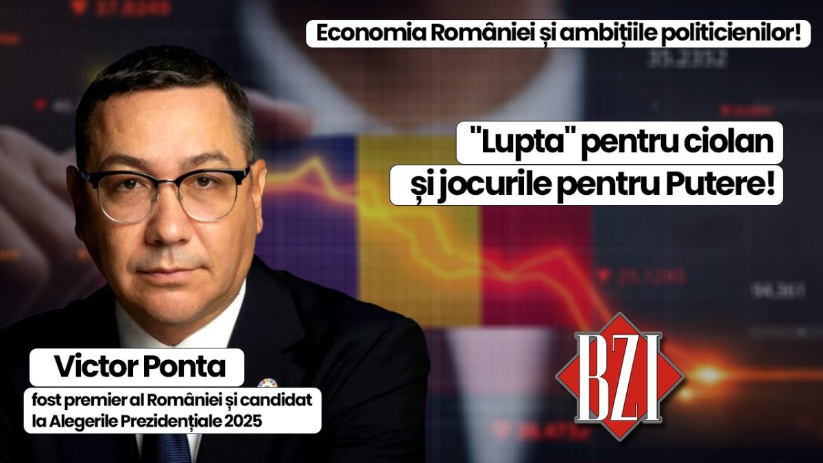 Talk-show special BZI LIVE alături de fostul premier al României, Victor Ponta, candidat la Alegerile Prezidențiale 2025! Despre multiplele crize: economică, socială și politică, strategii de reprezentarea externă a țării, războiul de la graniță și resetarea partidelor mainstream