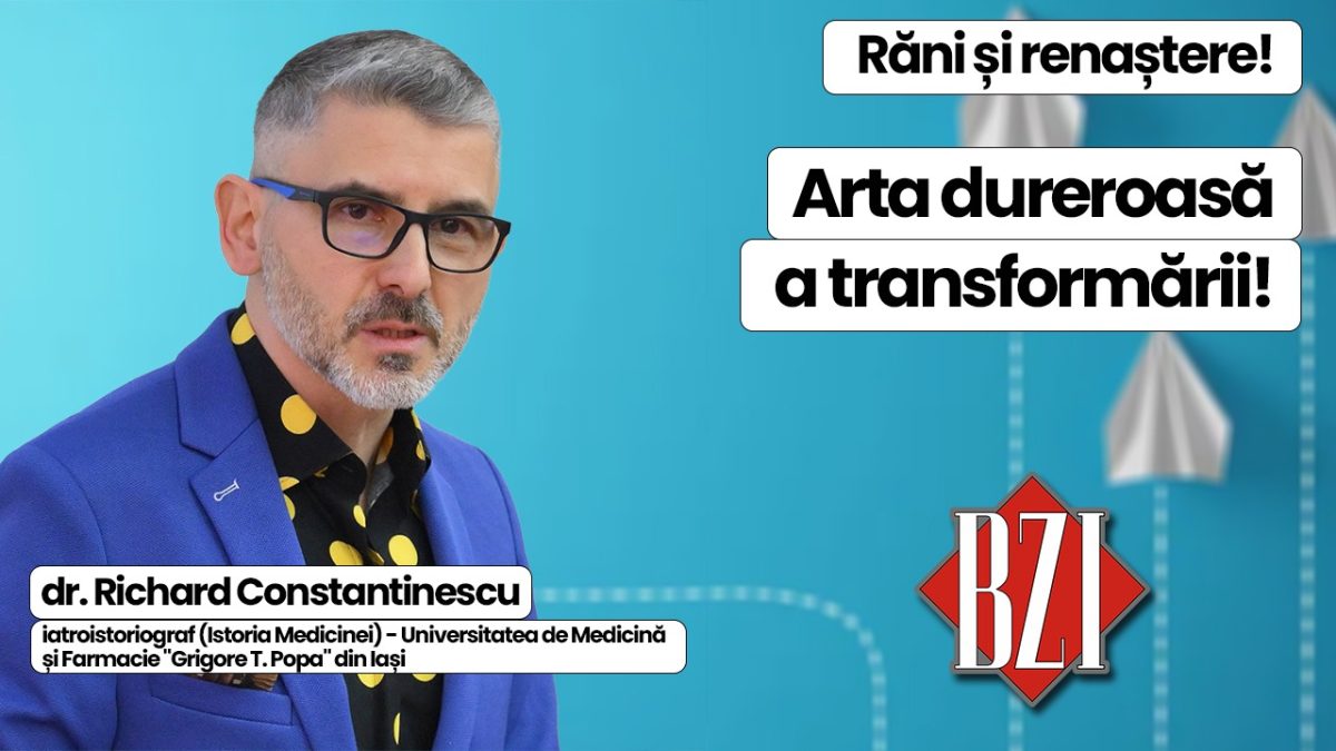 Top editorial și publicistic, într-o specială ediție BZI LIVE alături de dr. Richard Constantinescu, iatroistoriograf, universitar ce predă Istoria Medicinei, autor de valoroase volume și coordonator al Centrului Cultural „I.I. Mironescu”, Universitatea de Medicină „Grigore T. Popa” din Iași