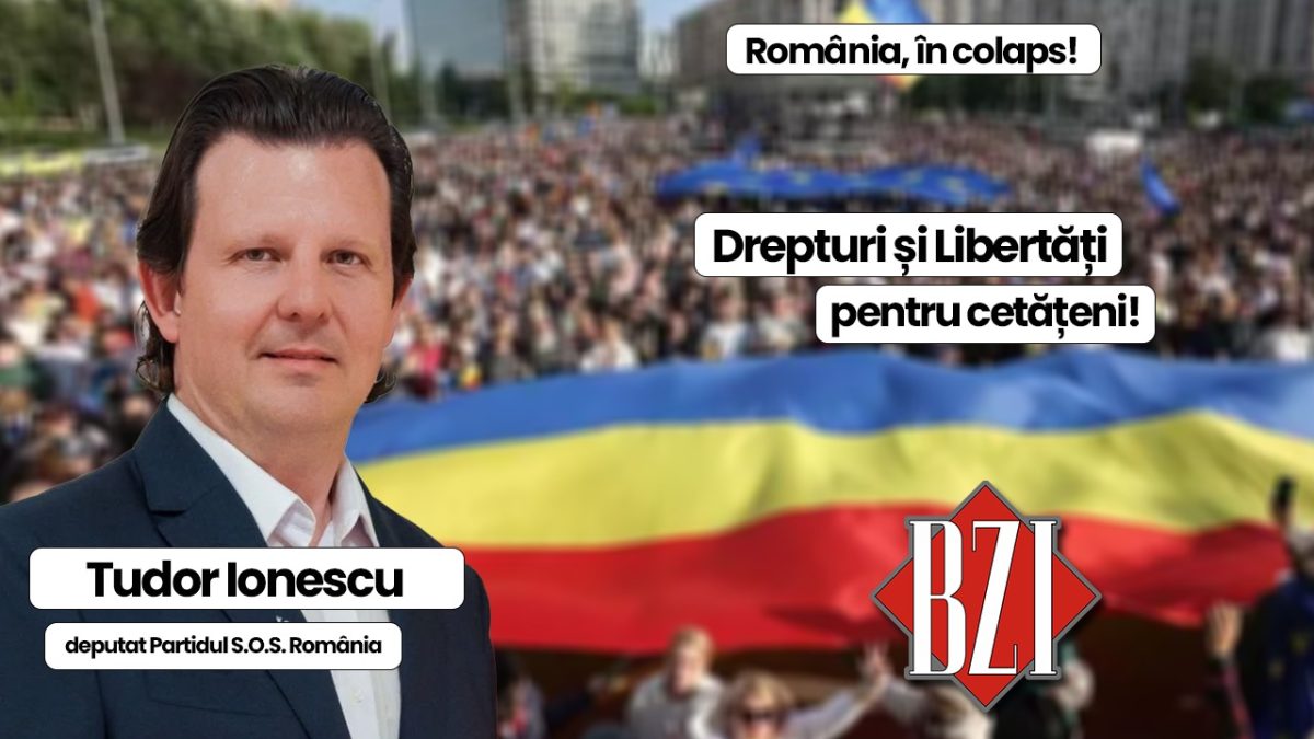 Top talk-show BZI LIVE săptămânal cu invitatul special, Tudor Ionescu, deputat S.O.S. România! De la criza din țară la dezastrul pentru români respectiv situația geopolitică și geostrategică