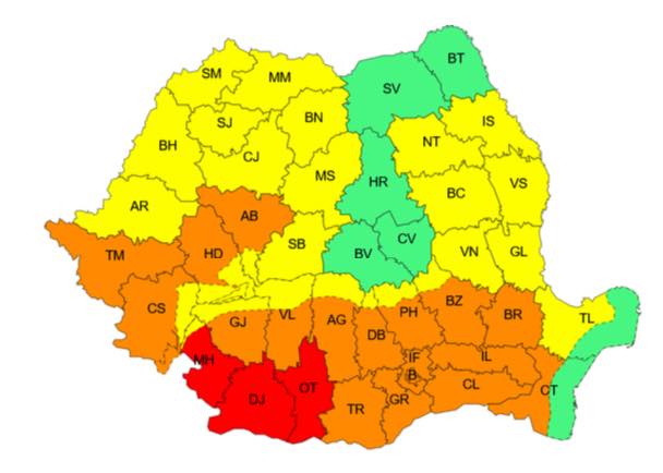 Avertizare meteorologică. Cod GALBEN de caniculă în județul Iași