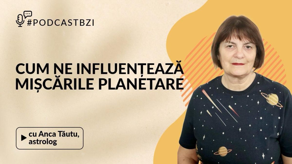 LIVE VIDEO – Saturn a intrat în mișcare retrogradă pe 13 iulie, de pe gradul 2 Berbec. Va reveni la mersul direct la final de noiembrie, de pe gradul 25 Pești. Mercur va intra în mișcare retrogradă pe 18 iulie. Ce reprezintă aceste tranzite planetare, aflăm la PodcastBZI de la invitata Anca Tăutu, astrolog