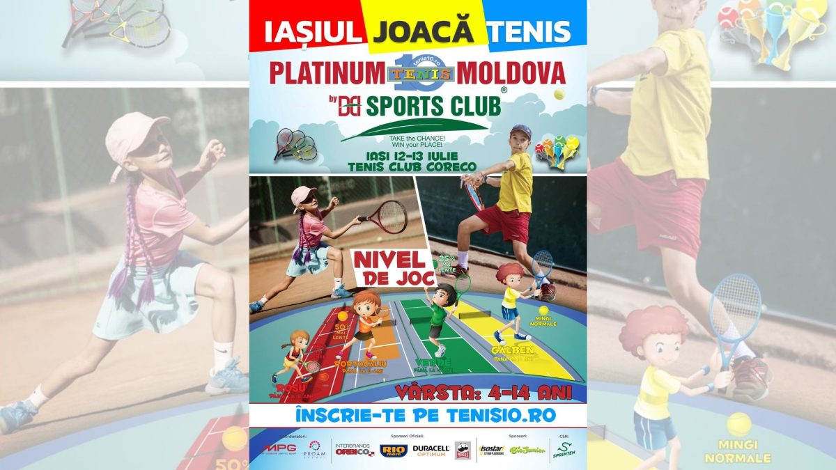 Turneul de tenis„Platinum Moldova” ajunge la Iași
