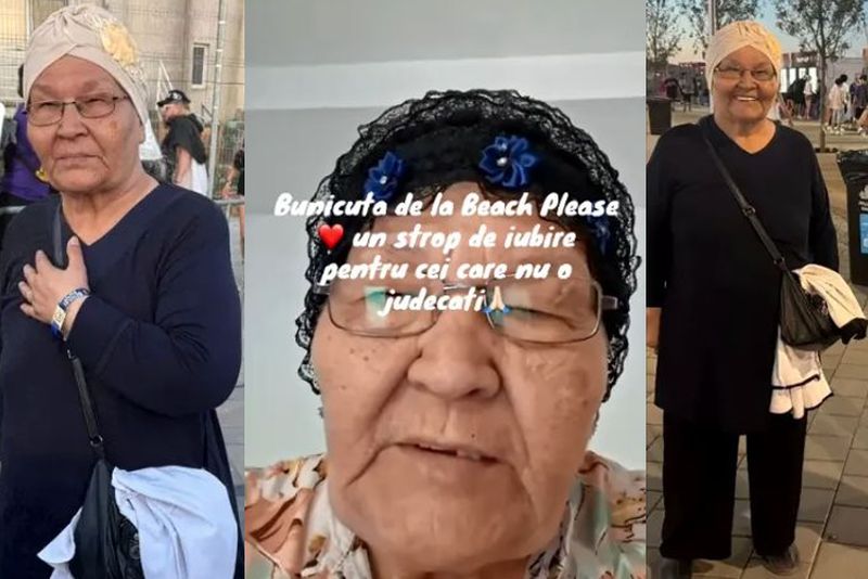 Povestea bunicuței de la Beach, please! A devenit virală după ce și-a însoțit nepotul la festival!