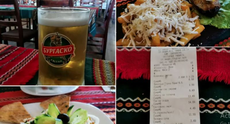 Turist român în Bulgaria, uimit de nota de plată! „În Mamaia, de banii ăia…“