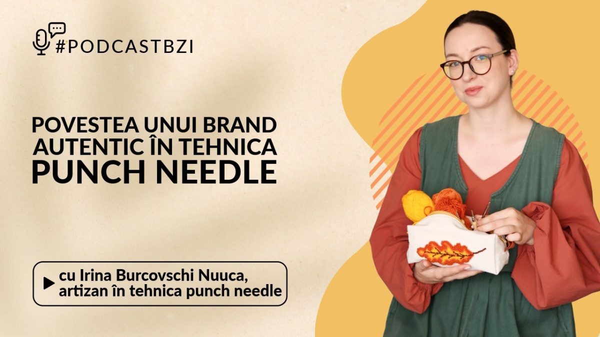 LIVE VIDEO – Povestea Nuuca, cum a transformat Irina Burcovschi broderia într-un brand cu suflet la #PodcastBZI 