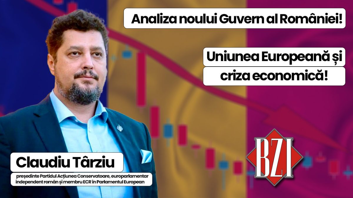 Top dezbatere BZI LIVE pe subiecte naționale și europene alături de Claudiu Târziu, europarlamentar independent român, liderul Partidului Acțiunea Conservatoare și membru ECR în Parlamentul European