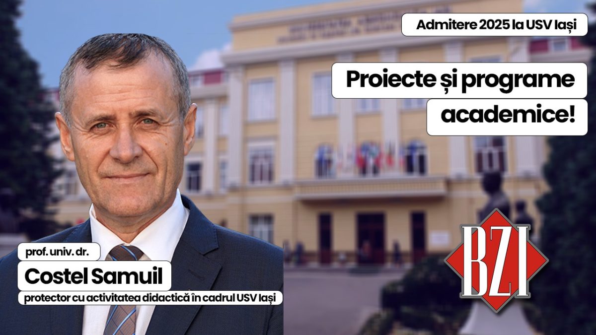 Top academic BZI LIVE alături de prof. univ. dr. Costel Samuil, prorector cu activitatea didactică în cadrul Universității pentru Științele Vieții „Ion Ionescu de la Brad” din Iași. De la Admiterea 2025, proiecte academice, realități educaționale și dezvoltare instituțională