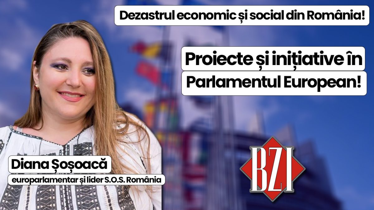 Super talk-show BZI LIVE alături de invitatul special permanent Diana Șoșoacă, europarlamentar român și liderul S.O.S. România. De la dezastrul din țară la acțiuni în Parlamentul European