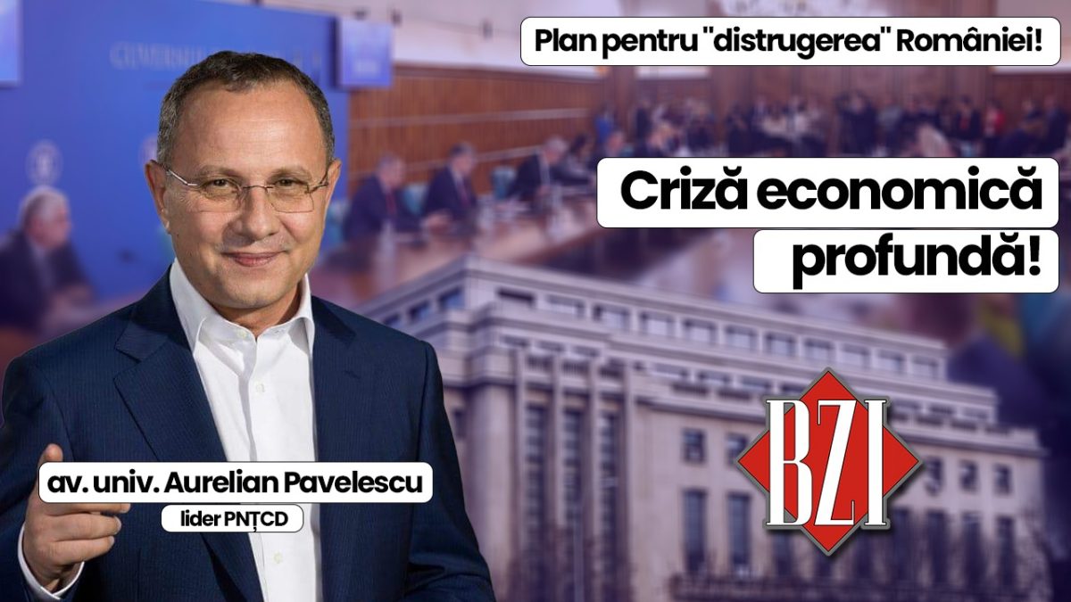 Dezbaterea momentului BZI LIVE alături de av. univ. Aurelian Pavelescu, lider PNȚCD