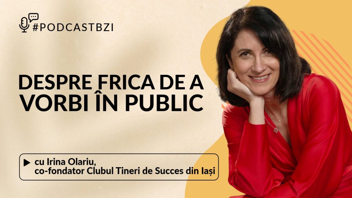 LIVE VIDEO – Irina Olariu, co-fondator Clubul Tineri de Succes din Iași, despre frica de a vorbi în public