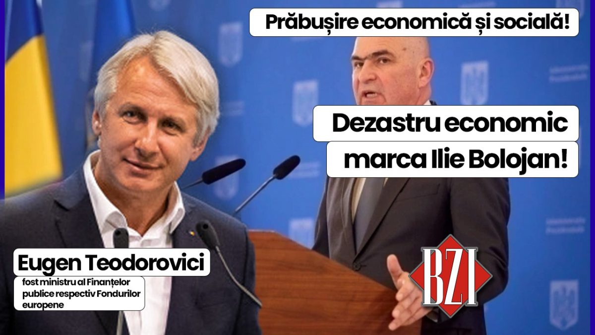Dezbatere politică și economică BZI LIVE alături de fostul ministru al Finanțelor publice respectiv Fondurilor europene, Eugen Teodorovici
