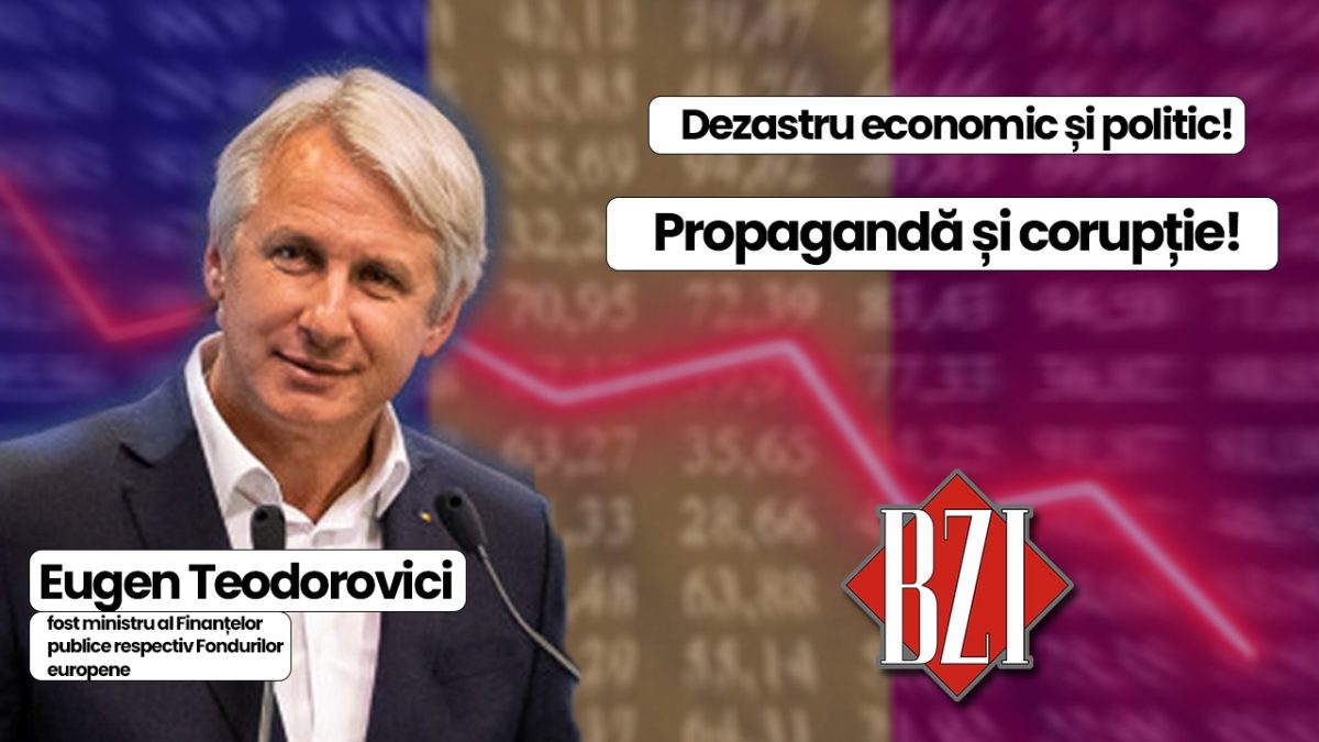 Dezbatere politică, economică și socială BZI LIVE alături de invitatul special permanent Eugen Teodorovici, fost ministru al Finanțelor publice respectiv Fondurilor europene