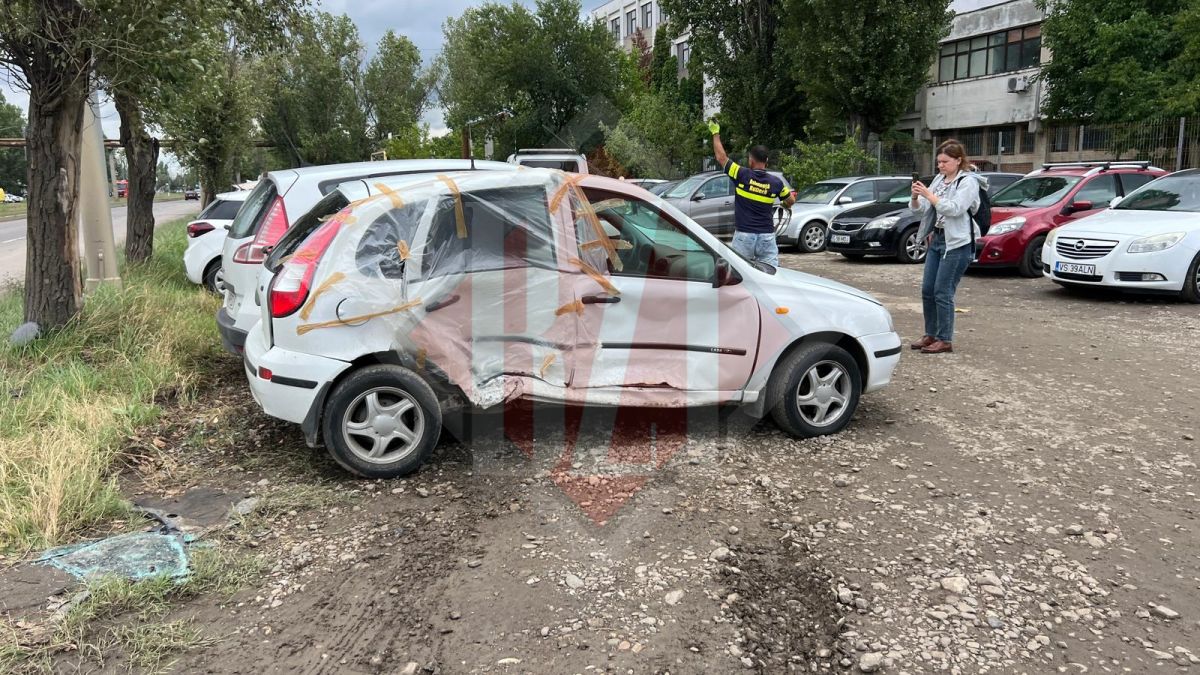 Accident rutier pe Calea Chișinăului. Două autoturisme au intrat în coliziune