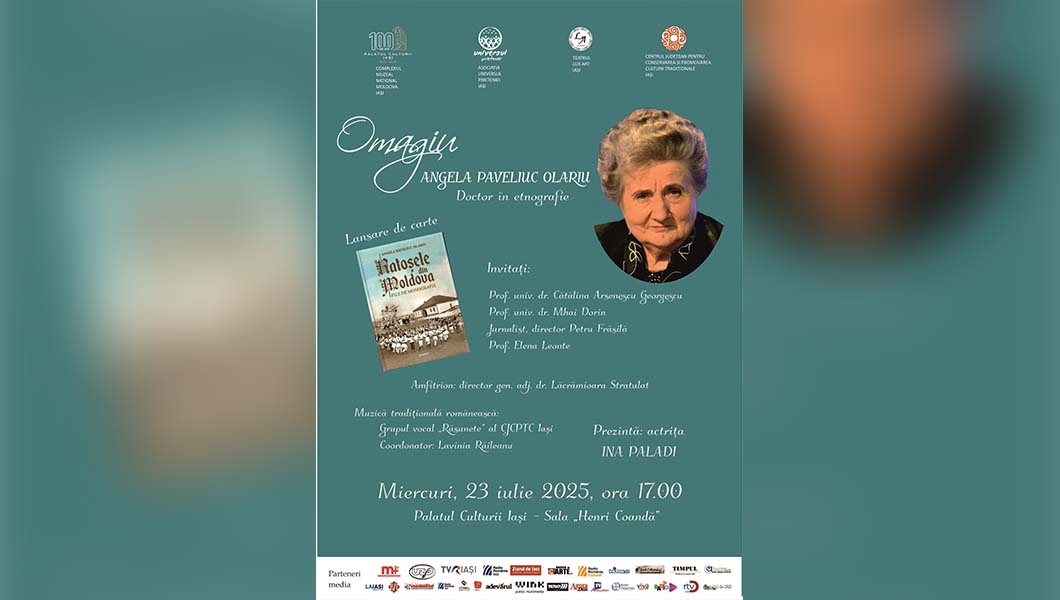 Eveniment omagial dedicat etnografei Angela Paveliuc Olariu