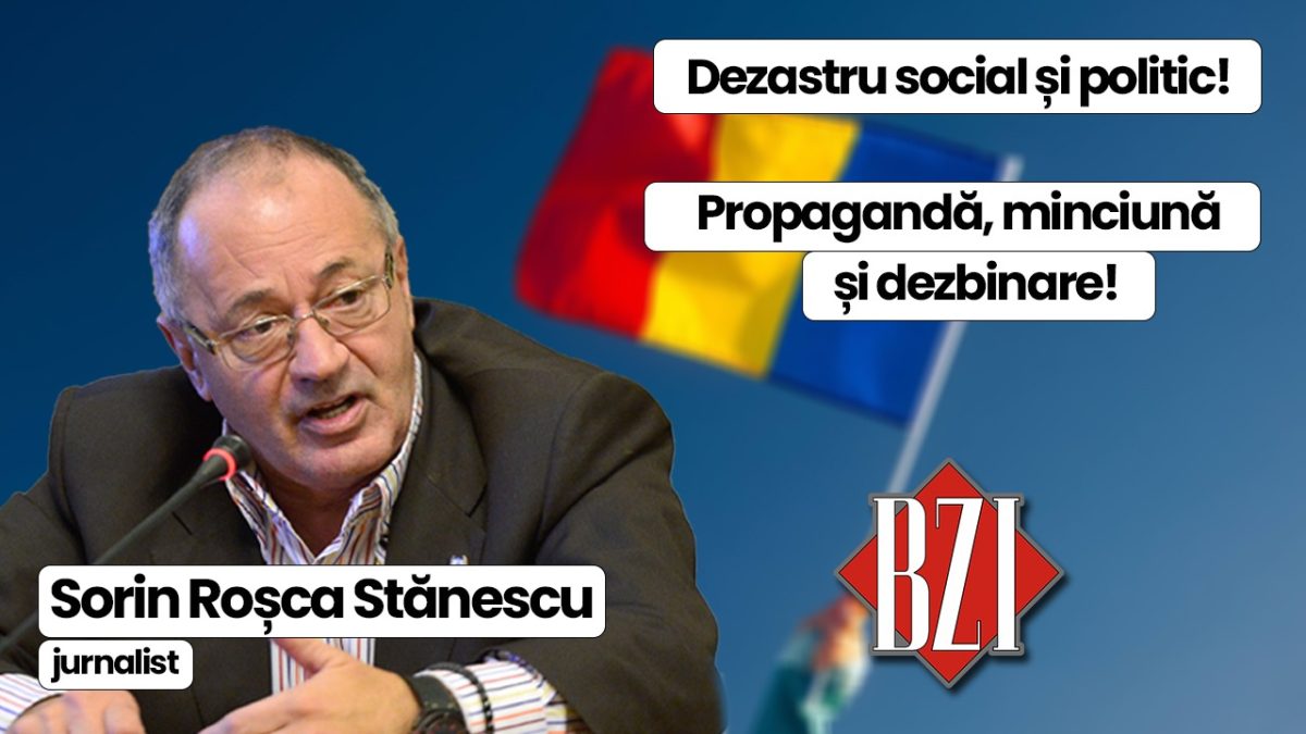 Super talk-show BZI LIVE special alături de invitatul permanent, nașul presei din România, senior-jurnalistul Sorin Roșca Stănescu. Criză economică, politică, convulsii sociale, taxe și impozite respectiv tensiuni geopolitice și geostrategice