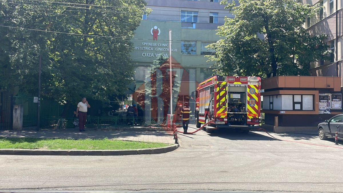 Alertă la Iași! Incendiu puternic la Maternitatea „Cuza Vodă”! Fumul negru amenință siguranța pacienților – LIVE VIDEO