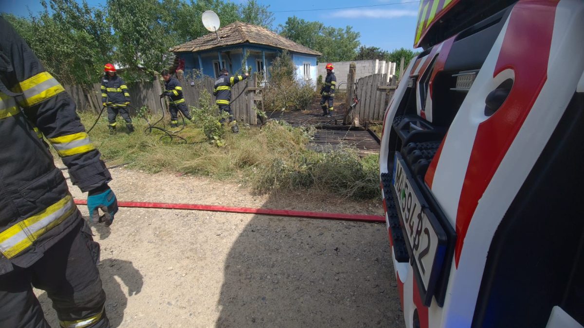 Incendiu de vegetație uscată în comuna Golăiești. Pompierii intervin – UPDATE