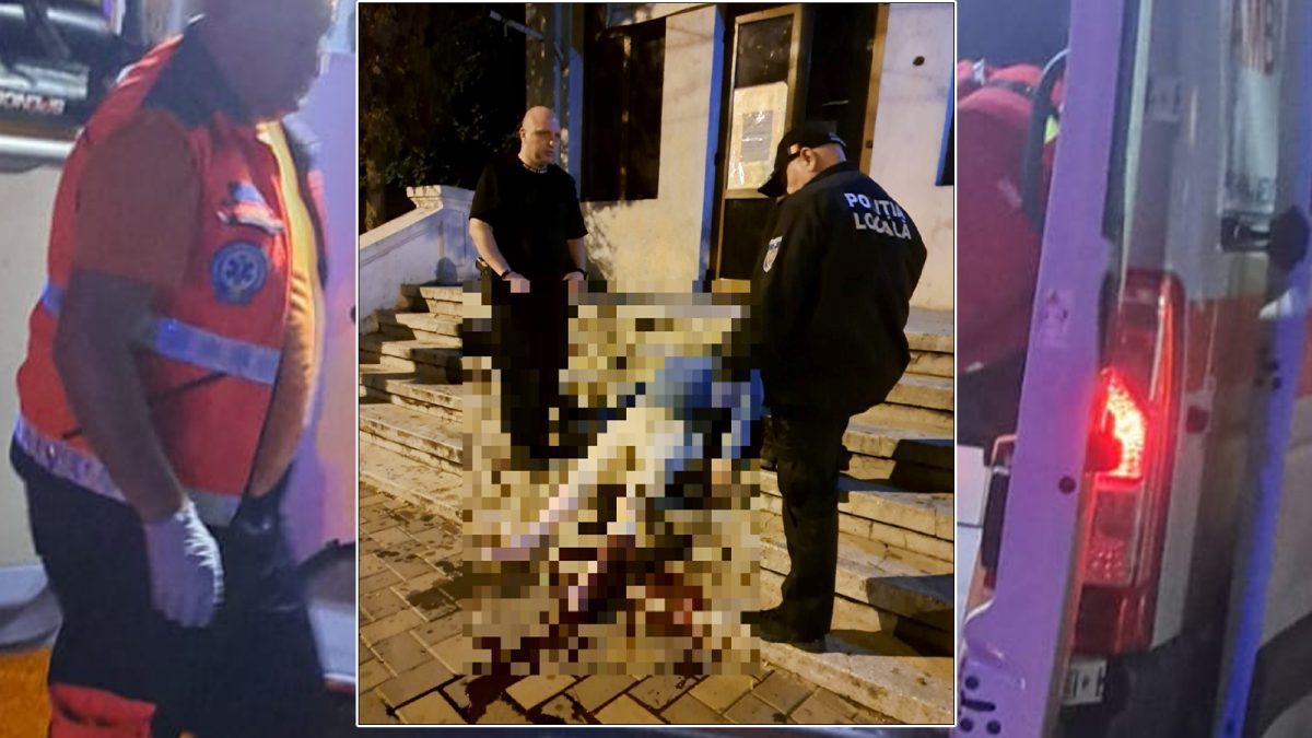 Un bărbat de 47 de ani a fost salvat de polițiști, în ultimul moment! A fost găsit plin de sânge pe un trotuar din oraș