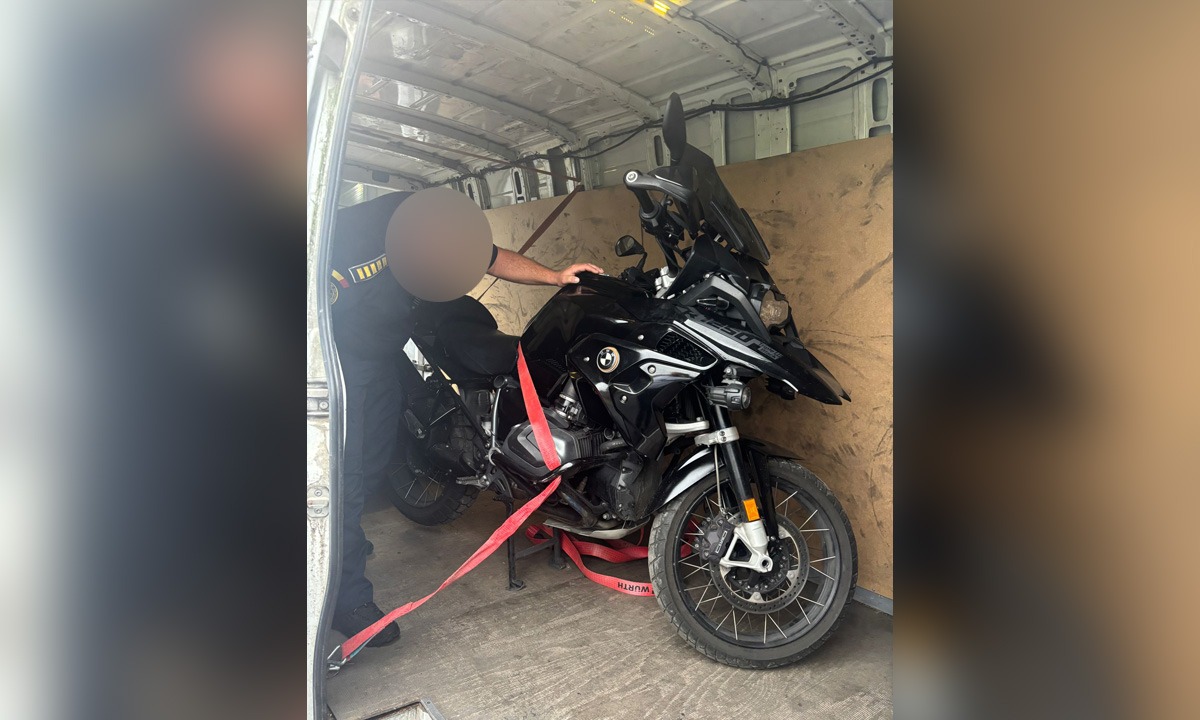 Motocicletă în valoare de peste 21.000 euro furată din Franța, depistată la Racovăț