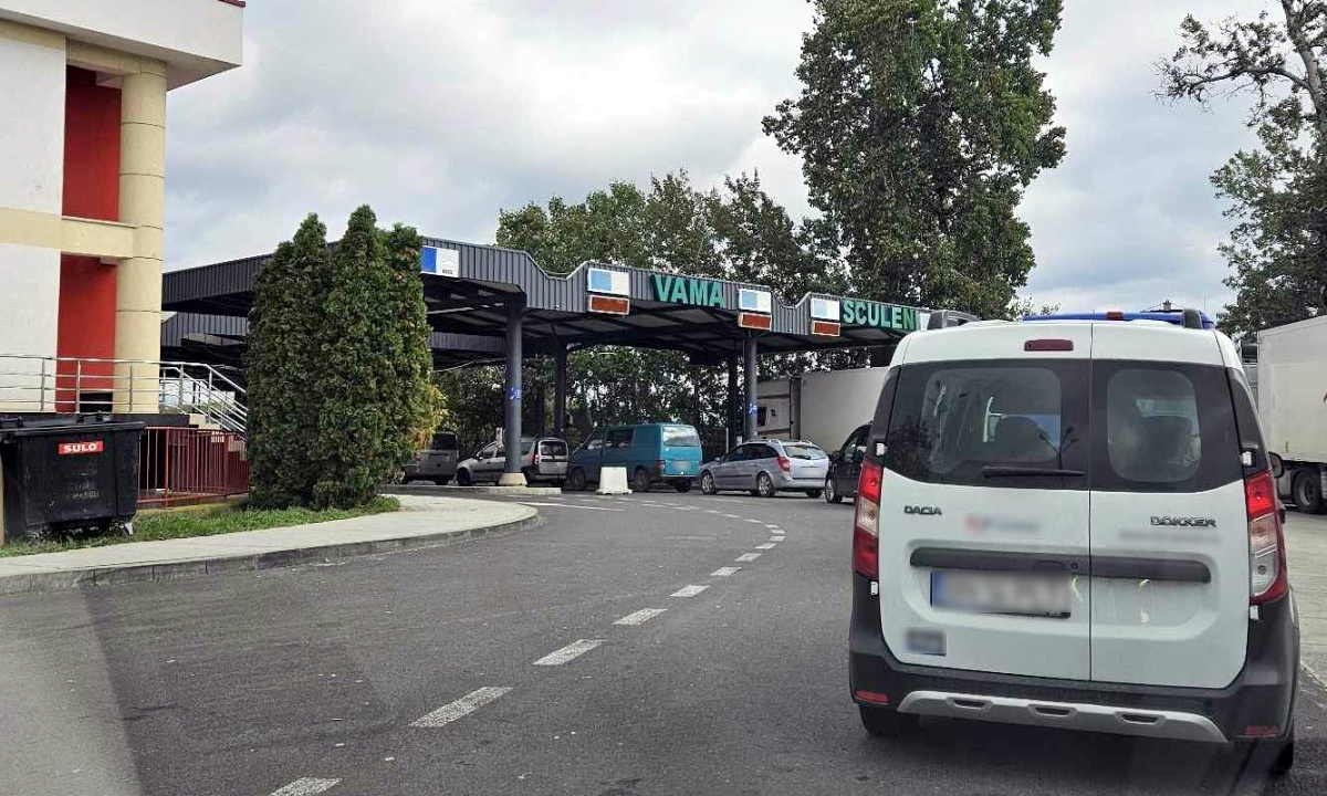 Tânăr din Bistrița, oprit la frontiera Sculeni. A fost prins la volan cu permisul suspendat