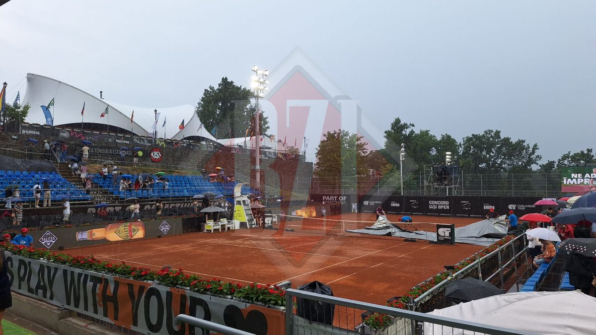 Meciul Simonei Halep de la Iași s-a amânat din cauza ploii