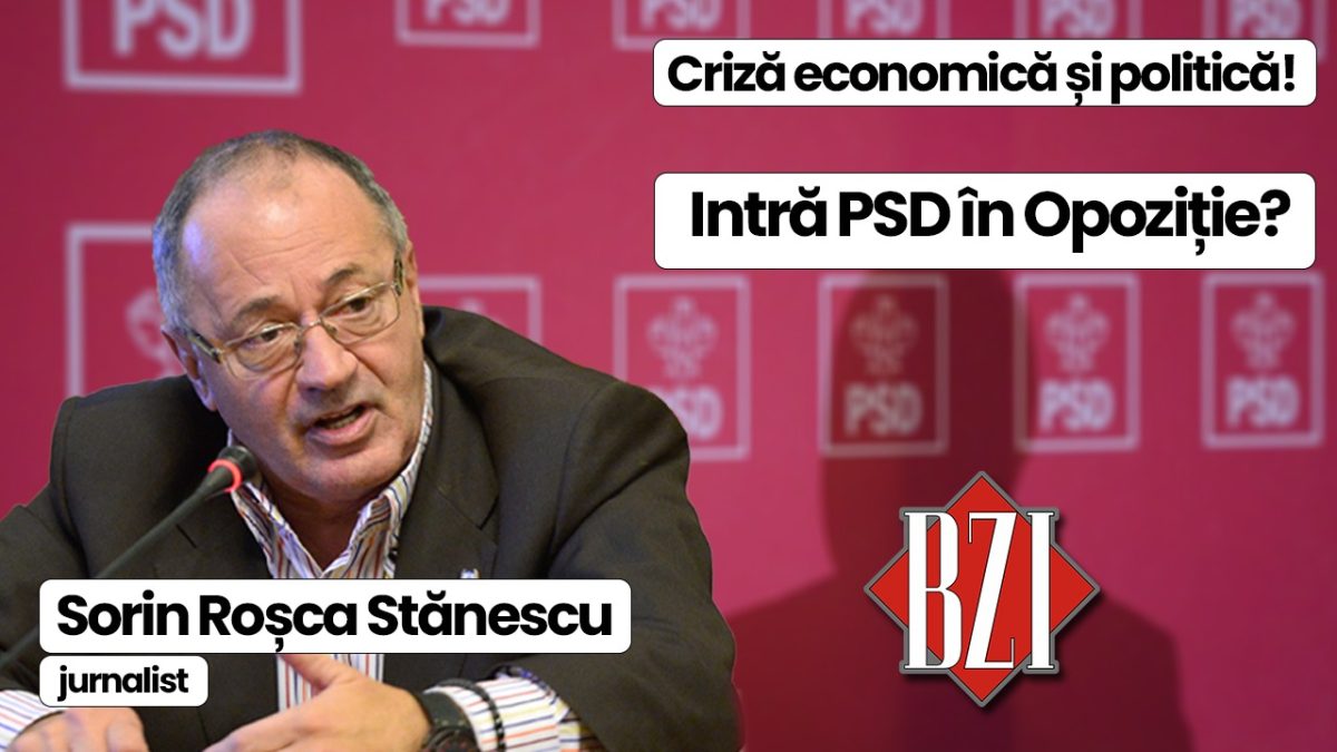 Special talk-show BZI LIVE alături de nașul presei din România, senior-jurnalistul Sorin Roșca Stănescu. Despre situația explozivă politică, economică, socială națională, tensiunile din Europa și de la nivel mondial