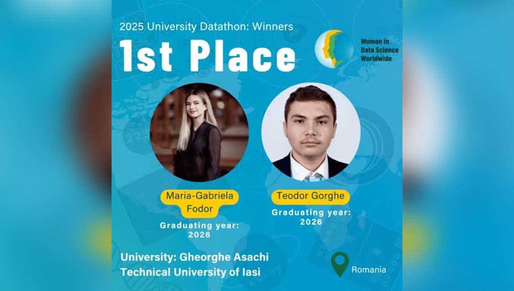 Locurile 1 și 3 mondial pentru echipele TUIASI la WiDS Datathon++ 2025 University Challenge