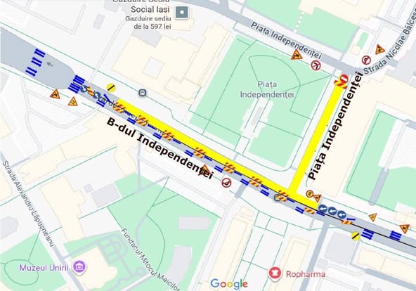 Restricții de circulație în data de 23 august în zona Bulevardului Independenței și Piața Independenței