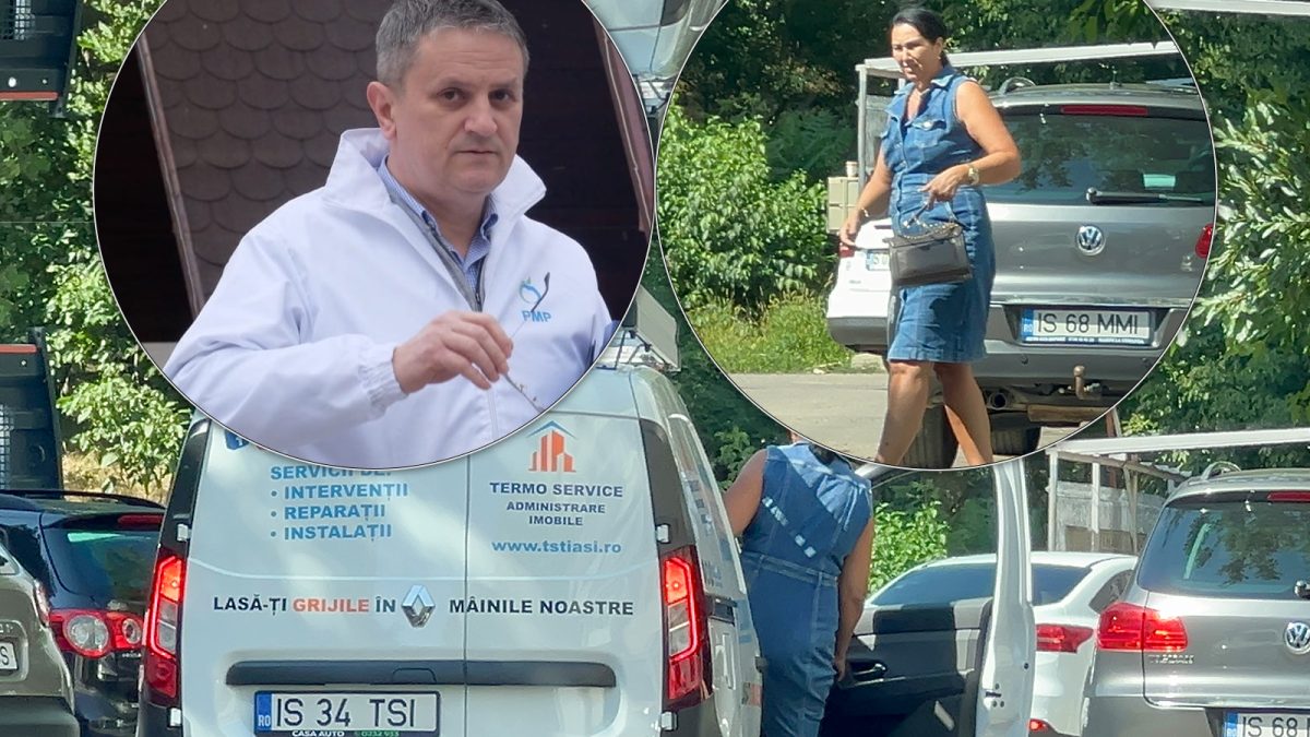 Contabila-șef de la Termo Service a fost prinsă în fapt! Imagini cu Daniela Zuzu în mașina companiei. Totul este cu acordul directorului Alin Aivănoaei