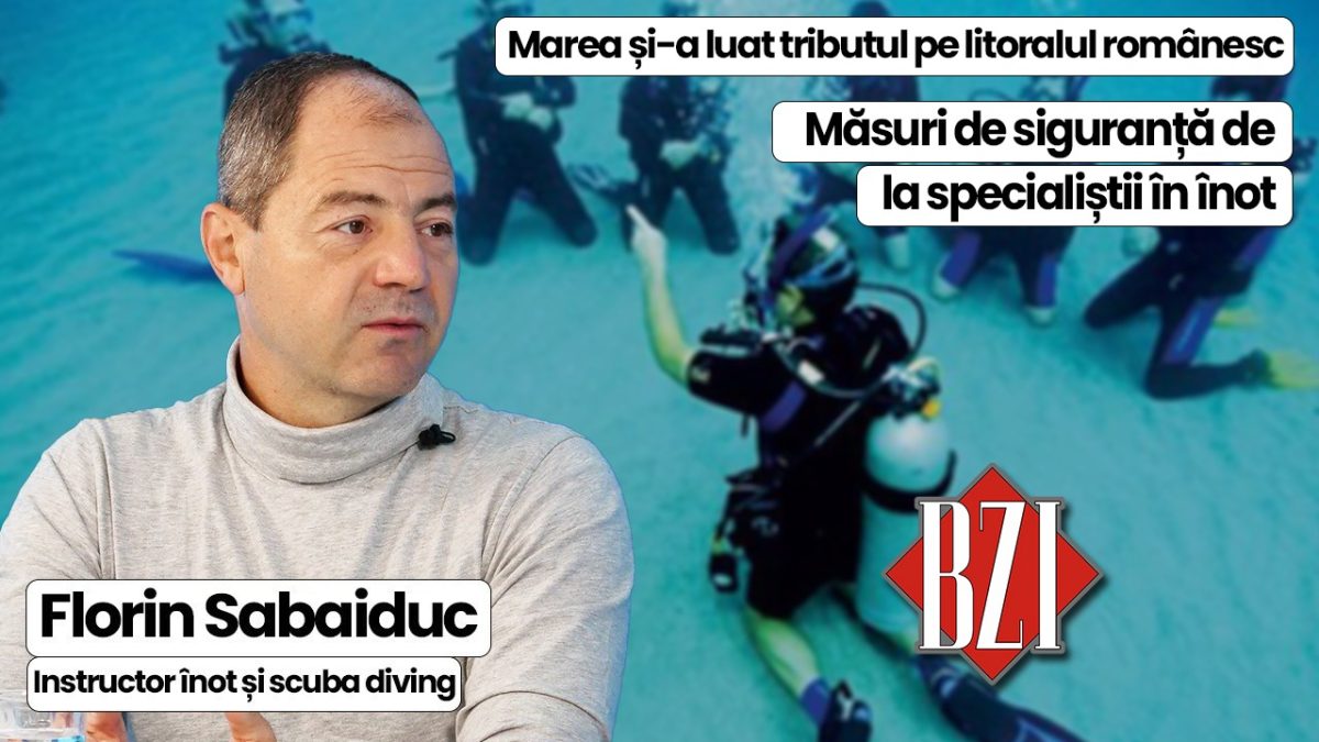 LIVE VIDEO – Vieți pierdute pe litoralul românesc. Sfaturi esențiale de siguranță cu instructorul de înot Florin Sabaiduc, la emisiunea BZI LIVE