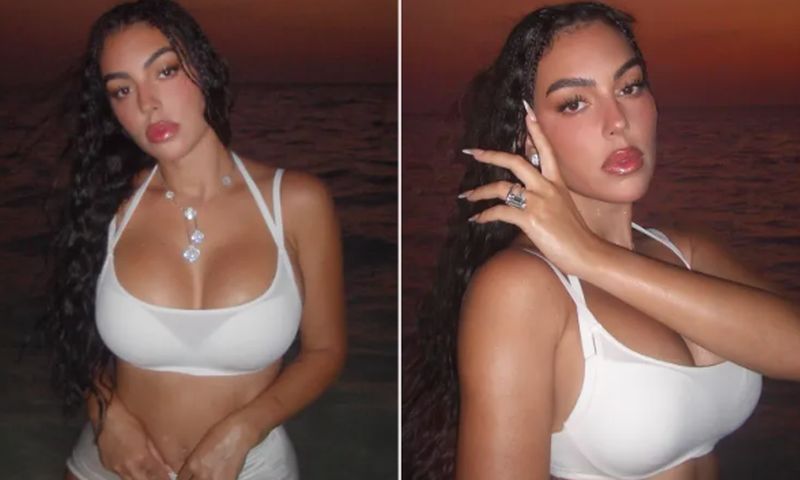 Georgina a șocat în ziua în care s-a anunțat data nunții cu Cristiano! S-a pozat în colanți scurți transparenți – GALERIE FOTO