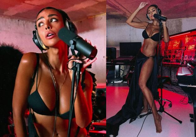 Mădălina Ghenea, aproape goală în studio! „Abia aștept să auziți ce urmează!” – GALERIE FOTO